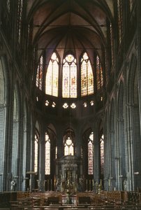 Centralskepp i katedralen Our Lady Tournai (foto) av Unbekannter Künstler