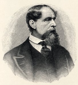 Charles Dickens - porträtt av Unbekannter Künstler