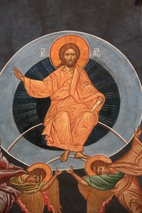 Kristi himmelsfärd. Saint-Antoine-le-Grand ortodoxa kyrka Saint-Laurent-en-Royans Frankrike av Unbekannt