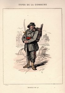 Paris Commune: kostym av MOBILE DE 48 i "" Les Communeux av Unbekannt