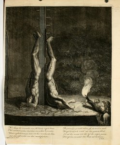 Cornelis Huyberts - Bröderna De Witt på Groene Zoodje i Haag (natt) endoodderdoorlugtig00hoev 0752 av Unbekannter Künstler