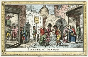 Cruikshank - Bild från London av Unbekannter Künstler