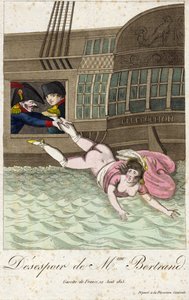 DESPERATION AV FRU BERTRAND 1815 (gravyr) av Unbekannter Künstler