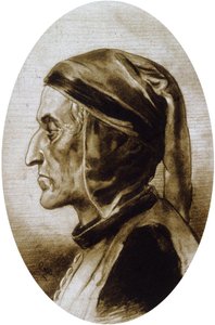 Dante Alighieri (teckning) av Unbekannter Künstler