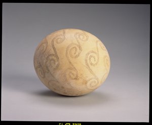 Dekorerat strutsägg, egyptiskt, c.2nd millennium BC (strutsägg) av Unbekannt