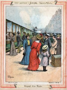 DepArt du train. Avgång av ett tåg.