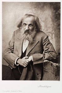 Dmitri Ivanovich Mendeleev, rysk kemist, från 1905 av Unbekannt