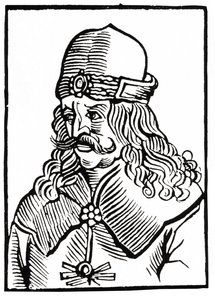Dracula, ca 1550 (träsnitt) av Unbekannter Künstler