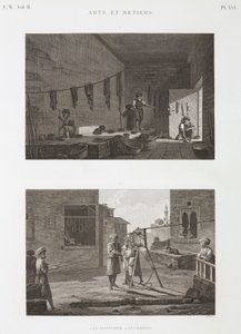 Dye & Pigment Industry Färgverk och reptillverkning, Egypten, ca 1798 av Unbekannt