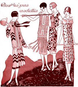 Mode: dagklänningar i maj 1925 av Unbekannter Künstler