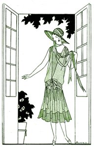 Mode: klänning i maj 1925 av Unbekannter Künstler