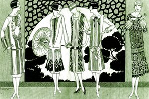 Mode: klänningar i maj 1925 av Unbekannter Künstler