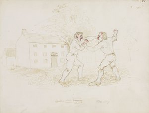 Fighting, Northumberland, c 1805-1820 av Unbekannt