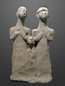 Figur av en familjegrupp, 2000-1500 f.Kr av Unbekannt