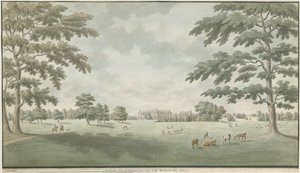 Fisherwick Hall: akvarellteckning, 1786 av Unbekannt