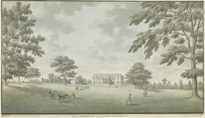 Fisherwick Hall: akvarellmålning, 1786 av Unbekannt