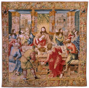 flamländsk gobeläng. av 