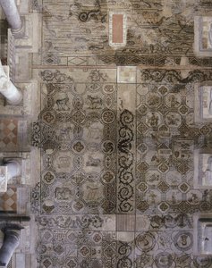 Våningen i den tidiga kristna basilikan i Aquileia, Udine av Unbekannt