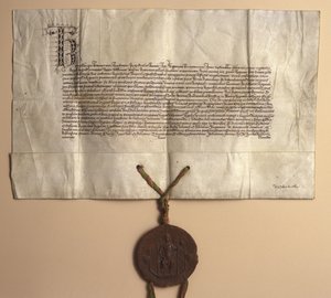 Foundation Charter of Charles University (bläck på papper) av Unbekannt