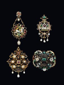 Fyra hängen, 1600-1800-tal av Unbekannt