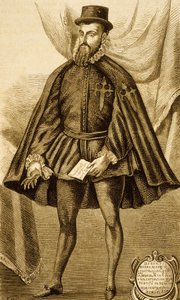 Francisco Pizarro (gravyr) av Unbekannter Künstler