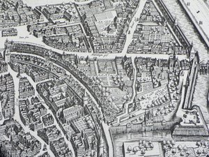 Frankfurt Judengasse 1628 av Unbekannter Künstler