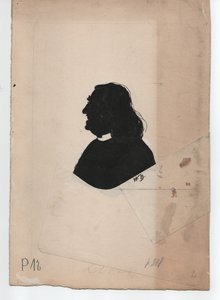 Franz Liszt (1811-1886) (c. 1850, silhuett) av Unbekannter Künstler
