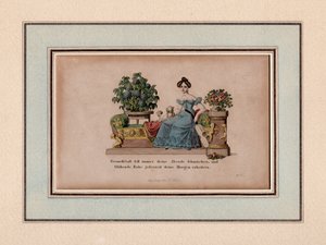 Vänskap skall alltid pryda dina kvällar, Augsburg, ca 1830 (gravyr) av Unbekannter Künstler
