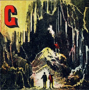 G: Grotta. Arter av naturlig grotta - Gravyr extraherad från det geografiska alfabetet. Guerin-Muller et Cie, förlag, Paris av Unbekannt
