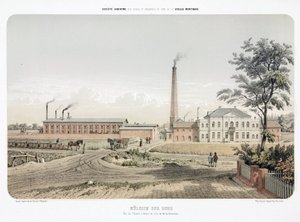 General Industrial Scenes Zinc arbetar i Mulheim an der Ruhr, Tyskland av Unbekannt