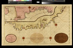 Geografisk karta: representation av Cartagena i Colombia, gjord av den holländske kartografen Gerard van Keulen (1678-1726) 1709-1713. Biblioteca Angelica, Rom av Unbekannter Künstler