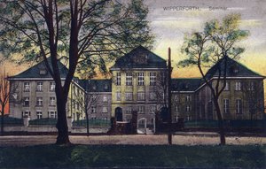 Tyskland, Wipperfurth: yttre vy av "Altes Seminar" byggt 1910-1911 - Vykort 1900-talet av Unbekannt