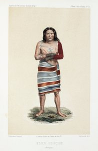 Indiska Guaycuru, c 1843-1 av Unbekannt