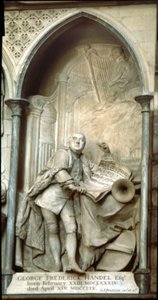 Händels monument i Westminster av Unbekannt