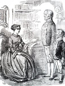 Henry John Temple, 3rd Viscount Palmerston överlämnar sin avskedsansökan till drottning Victoria. av Unbekannter Künstler