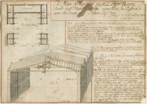 Tips - Barn on the Floyer Estate: pennteckning, 25 april 1733 av Unbekannt