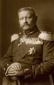 Historia. Tyskland. Generalen Paul von Hindenburg. Foto, Tyskland, ca 1914-16. (vykort) av Unbekannter Künstler