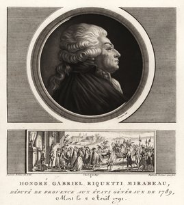 Honore Gabriel Riquetti, greve av Mirabeau av Unbekannt