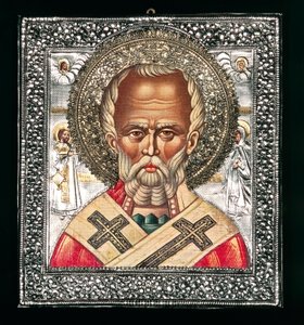Ikon som föreställer Sankt Nikolaus av Benjamin Baud