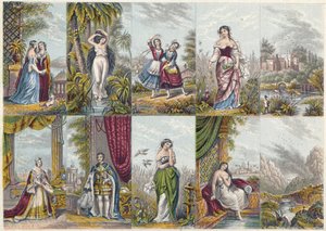 Illustrationer daterade 1851 av Unbekannter Künstler
