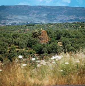 Italien, Sardinien-regionen, Oristano-provinsen, Nuraghe Crabia av William M. Timlin