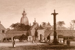 Jaganath-templet, Orissa, Indien (gravyr) av Unbekannter Künstler