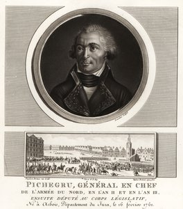 Jean Charles Pichegru, revolutionär general och chef för nordens armé, gick senare med i rojalisterna, dog i fängelse av Unbekannt