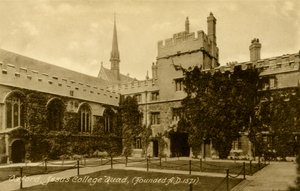 Jesus College, Oxford av Unbekannter Künstler