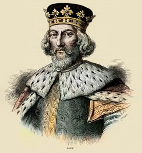 Johan I, kung av England (gravyr) av Unbekannter Künstler