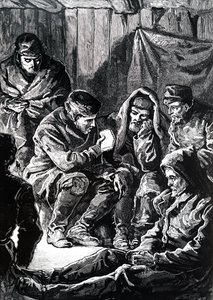 John Richardson under en Franklins arktiska expedition över land. av Unbekannt