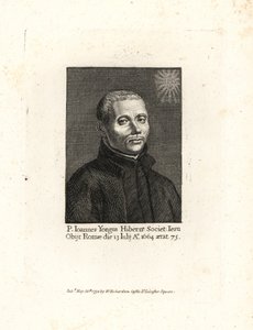 John Yonge, Ioannes Yongus, irländsk jesuitpater, död 1664, 75 år gammal. Kopparstick från William Richard
