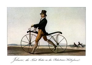 Johnson och Pedestrian Hobbyhorse av Unbekannter Künstler