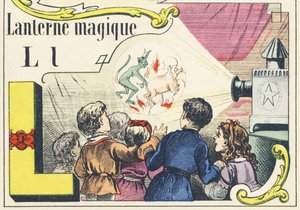 L: magisk lykta - Spelalfabetet, ca 1890 (illustration) av Unbekannt