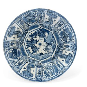 Stort fat i "raak porslin", Wanli-perioden, 1573-1619 av Unbekannt